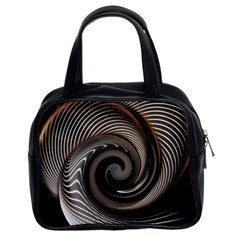 Abstract Background Curves Classic Handbags (2 Sides)