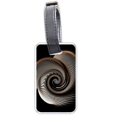 Abstract Background Curves Luggage Tags (one Side) 