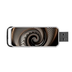 Abstract Background Curves Portable Usb Flash (one Side)