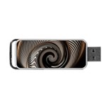 Abstract Background Curves Portable USB Flash (One Side) Front