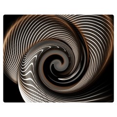 Abstract Background Curves Double Sided Flano Blanket (medium) 