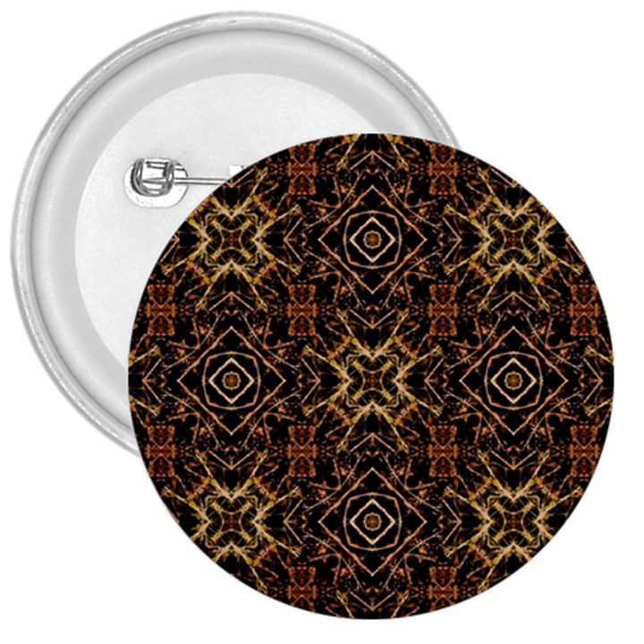 Tribal Geometric Print 3  Buttons