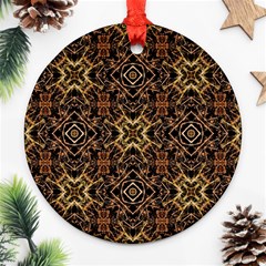 Tribal Geometric Print Ornament (round) by dflcprints