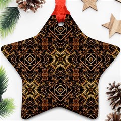 Tribal Geometric Print Ornament (star) by dflcprints