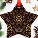 Tribal Geometric Print Ornament (Star) Front