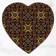 Tribal Geometric Print Jigsaw Puzzle (heart) by dflcprints