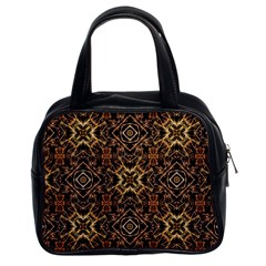 Tribal Geometric Print Classic Handbags (2 Sides) by dflcprints