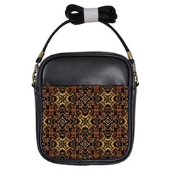 Tribal Geometric Print Girls Sling Bags by dflcprints