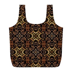 Tribal Geometric Print Full Print Recycle Bags (l)  by dflcprints