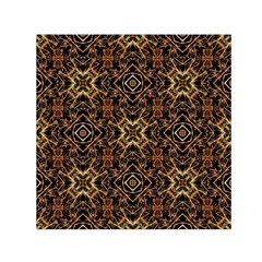 Tribal Geometric Print Small Satin Scarf (square)  by dflcprints