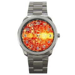 Board Conductors Circuit Sport Metal Watch by Amaryn4rt