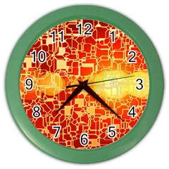 Board Conductors Circuit Color Wall Clocks by Amaryn4rt