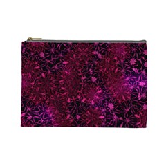 Retro Flower Pattern Design Batik Cosmetic Bag (large)  by Amaryn4rt