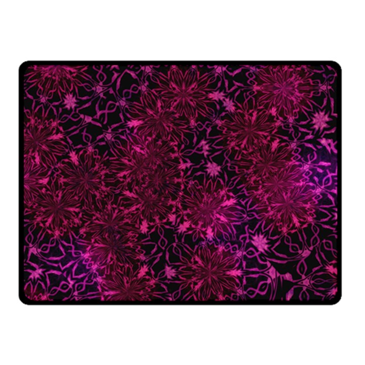 Retro Flower Pattern Design Batik Fleece Blanket (Small)