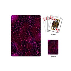 Retro Flower Pattern Design Batik Playing Cards (mini)  by Amaryn4rt