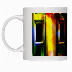 Architecture City Homes Window White Mugs by Amaryn4rt