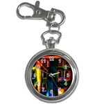 Architecture City Homes Window Key Chain Watches Front