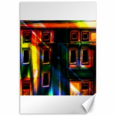 Architecture City Homes Window Canvas 12  X 18   by Amaryn4rt