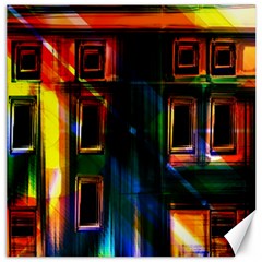 Architecture City Homes Window Canvas 16  X 16   by Amaryn4rt