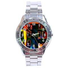 Architecture City Homes Window Stainless Steel Analogue Watch by Amaryn4rt