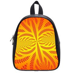 Background Brush Particles Wave School Bags (small) 