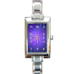 Background Brush Particles Wave Rectangle Italian Charm Watch