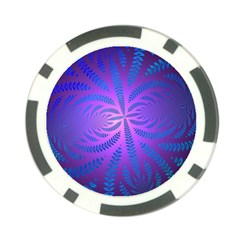 Background Brush Particles Wave Poker Chip Card Guard by Amaryn4rt