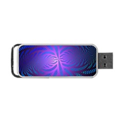 Background Brush Particles Wave Portable Usb Flash (two Sides) by Amaryn4rt