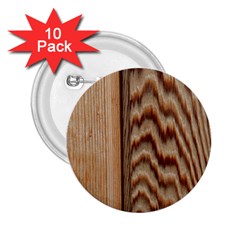 Wood Grain Texture Brown 2 25  Buttons (10 Pack)  by Amaryn4rt