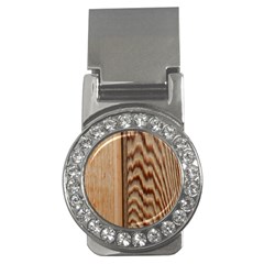 Wood Grain Texture Brown Money Clips (cz)  by Amaryn4rt