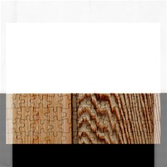 Wood Grain Texture Brown Rectangular Jigsaw Puzzl by Amaryn4rt