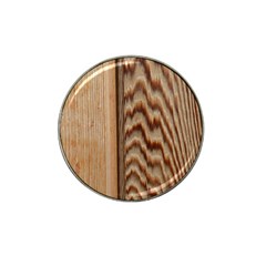 Wood Grain Texture Brown Hat Clip Ball Marker