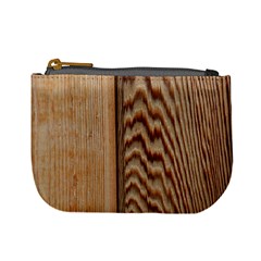 Wood Grain Texture Brown Mini Coin Purses by Amaryn4rt