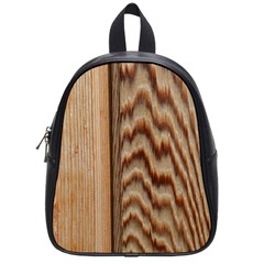 Wood Grain Texture Brown School Bags (small)  by Amaryn4rt