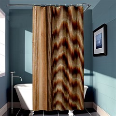 Wood Grain Texture Brown Shower Curtain 36  X 72  (stall)  by Amaryn4rt