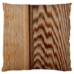 Wood Grain Texture Brown Large Cushion Case (one Side) by Amaryn4rt