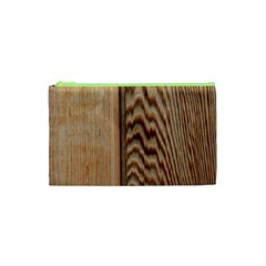 Wood Grain Texture Brown Cosmetic Bag (xs) by Amaryn4rt