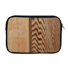 Wood Grain Texture Brown Apple Macbook Pro 17  Zipper Case by Amaryn4rt