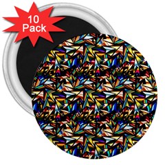 Abstract Pattern Design Artwork 3  Magnets (10 Pack) 