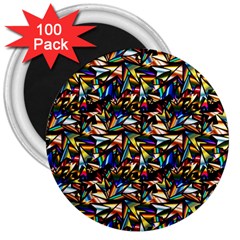 Abstract Pattern Design Artwork 3  Magnets (100 Pack) by Amaryn4rt