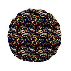 Abstract Pattern Design Artwork Standard 15  Premium Round Cushions by Amaryn4rt