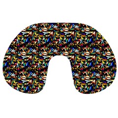 Abstract Pattern Design Artwork Travel Neck Pillows by Amaryn4rt