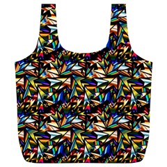 Abstract Pattern Design Artwork Full Print Recycle Bags (l)  by Amaryn4rt