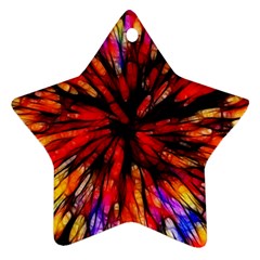 Color Batik Explosion Colorful Ornament (Star)