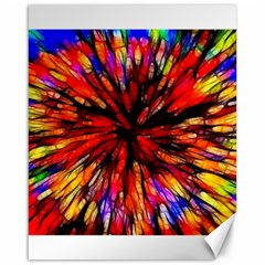 Color Batik Explosion Colorful Canvas 16  x 20  