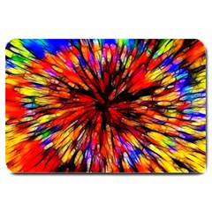 Color Batik Explosion Colorful Large Doormat 