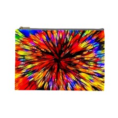 Color Batik Explosion Colorful Cosmetic Bag (Large) 