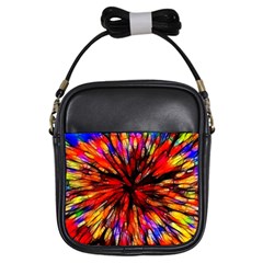 Color Batik Explosion Colorful Girls Sling Bags