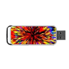 Color Batik Explosion Colorful Portable USB Flash (One Side)