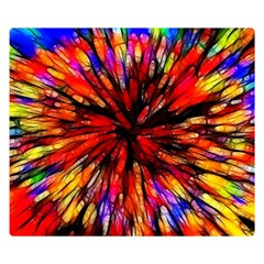 Color Batik Explosion Colorful Double Sided Flano Blanket (Small) 